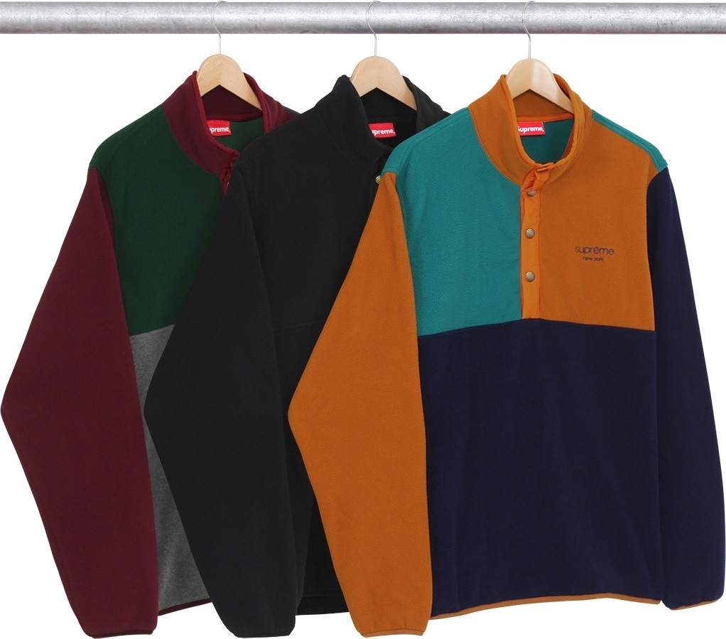 Polartec® Fleece Color Blocked Half Snap